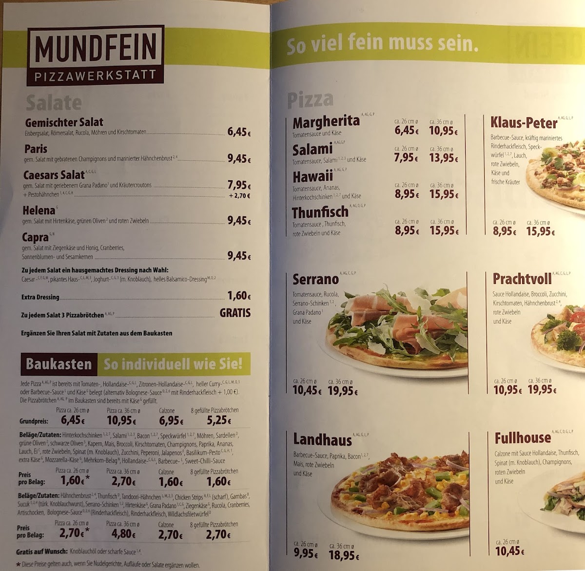 Menu Mundfein Pizzawerkstatt Rheine-4