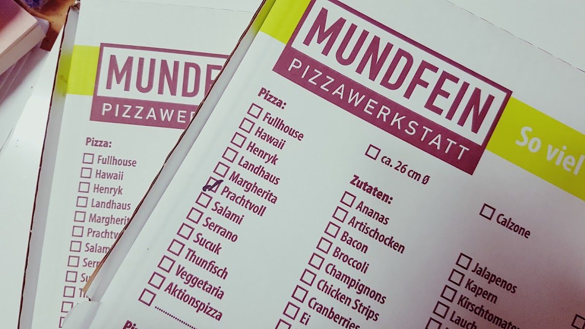 Menu Mundfein Pizzawerkstatt Rheine-7